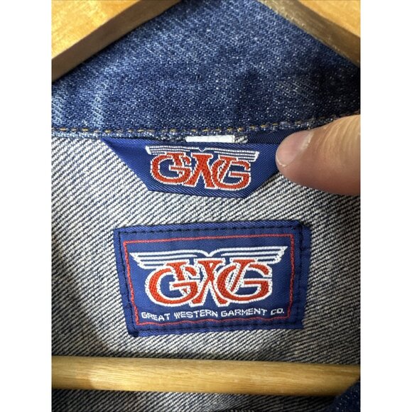 GWG Denim Trucker Jacket Men’s 40 Vintage 90s Levi’s Era Canada Made - Picture 5 of 11